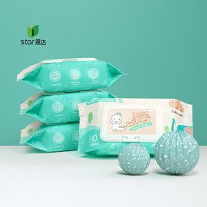 Gratis sampel produk bayi tisu dengan logo 99% bahan alami sensitif kenyamanan bayi sekali pakai - Product Image 4