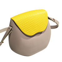 Sac bandoulière YM en cuir imperméable et EVA, mini sacoche mignonne en forme de gourde, couleur bonbon, 21x19cm pour femme