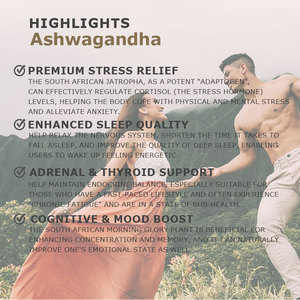 Cápsulas Orgánicas de Ashwagandha Extra Fuertes 3000mg, Alivio del Estrés, Apoyo Energético, Extracto de Ashwagandha en Cápsulas, Vegano, Inmunológico, OEM - Product Image 3