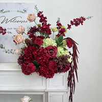 Arrangement floral de table de mariage et d'événements de luxe, réutilisable, centre de table floral pour mariage