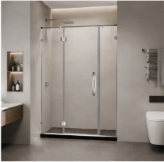 <span class=keywords><strong>Mampara</strong></span> de <span class=keywords><strong>Ducha</strong></span> Moderna Minimalista de Alta Calidad con Puerta <span class=keywords><strong>Corredera</strong></span> de Vidrio Templado Transparente sin Marco - Product Image 3