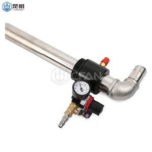 Pompe à baril pneumatique en acier inoxydable 591653 à simple action pour le transfert de solvants chimiques et de carburants, usage maritime - Product Image 3