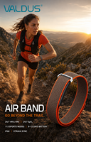 VALDUS 2026 Pulsera Inteligente Personalizada sin Pantalla para Mujer, Monitoreo de Salud 24/7, Frecuencia Cardíaca, Sueño, Seguimiento de Actividad, 113 Deportes, IP68