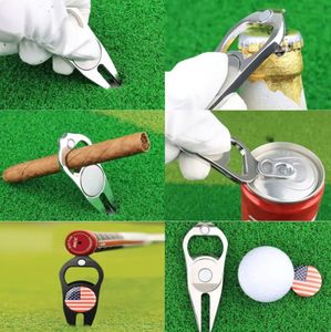 Strumento per Riparazione Divot da Golf in Metallo Smaltato Colorato, Riparatore di Green con Marcatore Magnetico, Accessorio Golf Personalizzato - Product Image 6