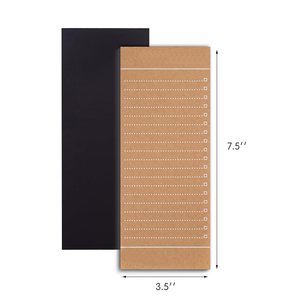 Bloc de notas de Planificador de papel Kraft con impresión a pedido de diseño personalizado, lista de tareas con Bloc de notas magnético para nevera grande de comestibles - Product Image 2