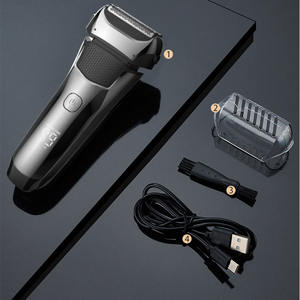 Afeitadora <span class=keywords><strong>de</strong></span> barba eléctrica recíproca profesional para hombres más vendida, máquina <span class=keywords><strong>de</strong></span> <span class=keywords><strong>afeitar</strong></span> impermeable para uso corporal - Product Image 2