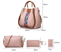 Sacs à main de créateur à la mode pour femmes Prix bon marché Sac à main pour femmes Ensembles de sacs à main PU 4 Pcs en 1 Ensemble