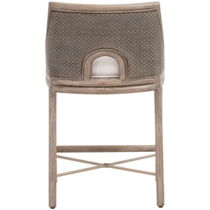 Adamo Counter <b>Stool</b> solid mahogany <b>Wood</b> and Metal Durable High Bar <b>Stool</b> for Home Bar & Dining Room - Product Image 5