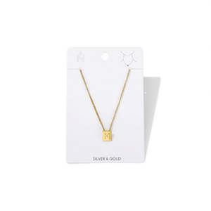 Collana con Ciondolo a Forma di Lettera M in Acciaio Inossidabile 12x14cm, Catena per Colletto alla Moda - Product Image 1