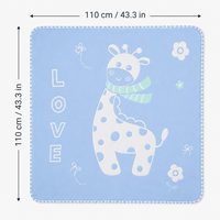 Couette rembourrée en coton et bambou pour bébé, 43,3x43,3 pouces, 6 couches, couverture de literie chaude pour chambre d'enfant