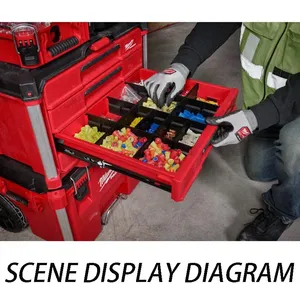 กล่องเครื่องมือ <span class=keywords><strong>Milwaukee</strong></span> 48-22-8444 <span class=keywords><strong>Packout</strong></span> 4 ลิ้นชัก ขนาดใหญ่ ทนทาน สำหรับจัดเก็บอุปกรณ์เครื่องมือ - Product Image 5