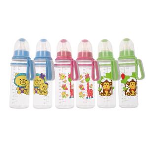 Paquete de 6 <span class=keywords><strong>Biberones</strong></span> de Alimentación para Bebés de 0 a 12 Meses, de PC/PP, Libres de BPA, con Diseño de Dibujos Animados, con Asa, 8 oz, Colores Variados, Duraderos, Flujo Variable - Product Image 1