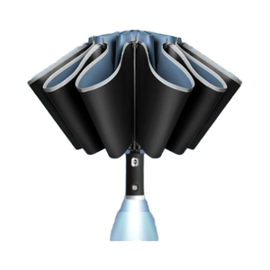Full-automatic Open Handle LED 3 <strong>Fold</strong> <strong>Umbrella</strong> Reverse UV Sun Rain Flashlight Parasol Reflective Stripe Light <strong>Umbrellas</strong> - Product Image 1