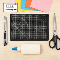 Tappetino da Taglio Autoriparante A5 Personalizzabile, 3 Strati in PVC con Nucleo Bianco, Doppio Lato per Scrapbooking Fai-da-Te