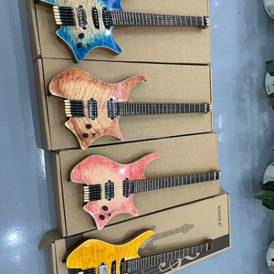 Nouvelle guitare sans tête Usine Prix de vente directe Traitement méticuleux Guitare électrique sans tête professionnelle sur mesure - Product Image 2