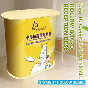 Support d'affichage ovale droit de 90 cm de hauteur pour une communication de marque à hauteur de vue lors des salons très fréquentés - Product Image 3