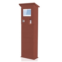 XTD384 Kiosque numérique en libre-service avec écran tactile IR 17 pouces, système Windows, imprimante thermique 80 mm, paiement de parking