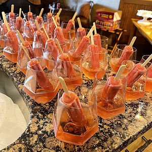 <span class=keywords><strong>Verre</strong></span> à vin à whisky en diamant de qualité supérieure avec bord doré, verres à vin en plastique sans tige inclinés de 12oz - Product Image 4