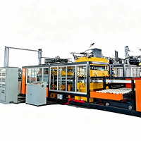 Hoogproductieve volautomatische vorm- en snijmachine met PLC-besturing, pomp en motor