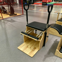 Chaise de Pilates Wunda MJD W18 en chêne massif, multifonctionnelle, pour le remodelage corporel, la maison, la salle de sport et la rééducation