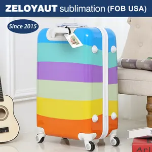 Zezeaut süblimasyon toptan özelleştirilmiş yüksek kalite yeni PU bagaj etiketleri ile Glitter arka 2024 seyahat iş gezisi