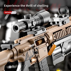 Súng đồ chơi điện tử AWM M416 cho trẻ em, nạp đạn bằng tay, đẩy vỏ đạn, đạn mềm bằng nhựa, quà tặng cho quầy hàng chợ đêm - Product Image 3