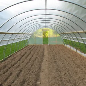 Недорогой тоннель из пластиковой фольги для рассады растений в сельском хозяйстве, портативные комплекты для коммерческих теплиц с системой орошения