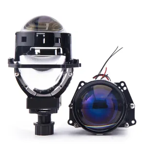 HD blue purple lens Easy Assemble H7 H4 3 inch Bi-led car headlight projector lens in auto lighting system