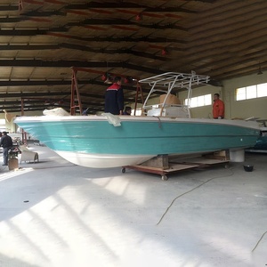 Ecocampor 22.5ft Aluminum Cabin Fishing Boats with Toilet and Mini Bed for Sale
