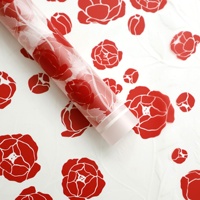 Papier d'emballage pour fleurs, cellophane semi-transparent, imperméable, bouquet DIY, papier d'emballage cadeau, vente en gros