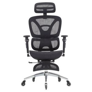 Fauteuil de bureau de direction de luxe haut de gamme avec accoudoirs 5D réglables, design moderne, ergonomique, en maille, avec repose-pieds en maille – Vente en gros - Product Image 2