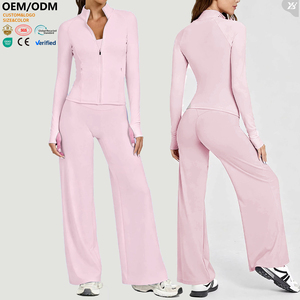 Veste de sport pour femme XW-AJK8002 OEM ODM personnalisée, douce pour la peau, avec fermeture éclair, pour le yoga et l'entraînement, protection solaire - Product Image 1