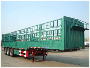 Semirremolque de Carga con Barandas de Acero de 3 Ejes, Color Verde, para Transporte por Camión, Capacidad de Carga de 5001-10000 kg, 9.5x2.5x3.5m - Product Image 4