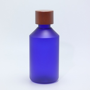 300ml 500ml 10oz 16oz Inclined Shoulder PET <b>Plastic</b> Bottle White Wax Wood Flat <b>Cap</b> Pure Dew Bottle Lotion Cosmetic Toner Bottle - Product Image 5