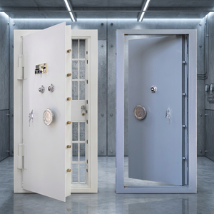 Solid Steel Bank Security Daytime Gate Affordable High-Security <b>Safe</b> Mechanical <b>Lock</b> Vault Door Heavy-duty Steel Security Door - Product Image 1