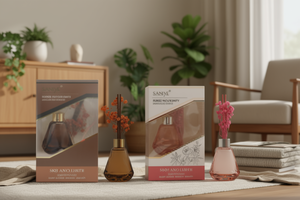 Set Diffusore di Aromi Saniye X103, Cilindrico, Senza Alcool, Olio a Lunga Durata, Fragranza per la Casa, 6 Mesi - Product Image 2