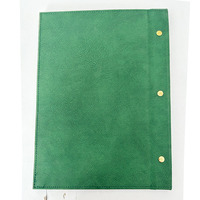 Copertina Menu in Pelle con Logo in Rilievo, Espositore Menu per Ristoranti e Hotel