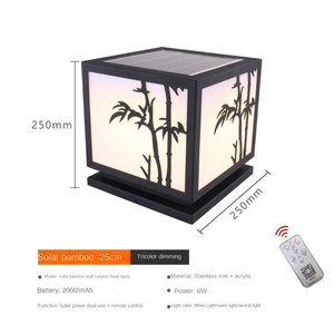 Lampe de jardin LED carrée simple et moderne à corps en aluminium, lampe de patio étanche à la base IP65 de la base E27 pour l'éclairage des rues de la cour - Product Image 4