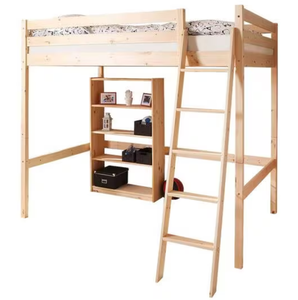 <span class=keywords><strong>Letto</strong></span> a Soppalco Midi in Legno Massello Ecologico con Spazio di Archiviazione e Armadio, Design Moderno <span class=keywords><strong>per</strong></span> Camera da <span class=keywords><strong>Letto</strong></span> dei Bambini - Product Image 3