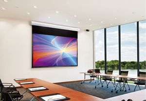 100 بوصة 16:9 الصوتية شاشة العرض الكهربائية/شاشة تعمل بمحرك مع السكن الألومنيوم - Product Image 3