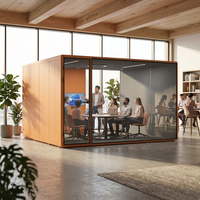 Studio de visioconférence intelligent préfabriqué moderne, insonorisé, modulaire, pour réunions