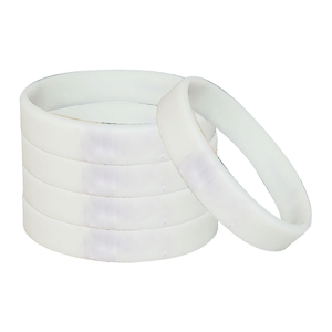 โลโก้ที่กำหนดเอง1 "นิ้วซิลิโคนสายรัดข้อมือซิลิโคนแบบสลักลายนูนโลโก้แถบยางสีเหลือง - Product Image 6