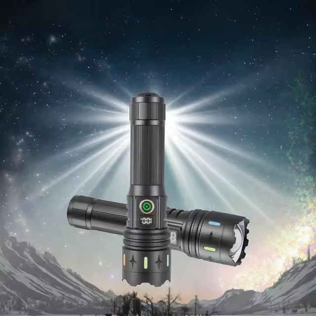 30W High Power LED Zoomable Outdoor Flashlight Waterproof 1000 Lumen Aluminum Alloy Body USB Rechargeable IP54 Rating for Work