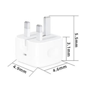 Chargeur USB-C 20W pour iPhone, adaptateur secteur Type-C pour iPhone 17 16 15 14, câble de chargeur avec prises EU US UK - Product Image 3