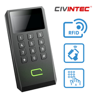 Lecteur de contrôle d'accès autonome CK5 Wiegand OSDP avec clavier, lecteur de cartes RFID Mifare, application mobile NFC BLE et indicateurs LED