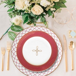 Vajilla de Porcelana de Lujo para Bodas, Vajilla de Cerámica Fina, Plato para Pan, Platos de Cerámica - Product Image 2