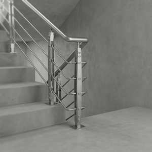 Garde-corps de balcon et d'<span class=keywords><strong>escalier</strong></span> en acier inoxydable massif, design moderne, durable, revêtement poudré, résistant à la rouille, pour terrasse et patio - Product Image 1