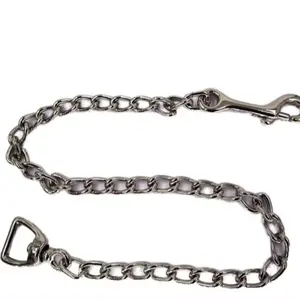 Tali anjing kustom trendi tugas berat rantai logam tipis kalung hewan peliharaan dengan pemasok Aksesori hewan peliharaan logam