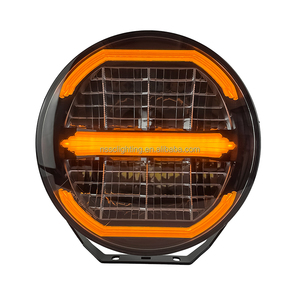 Luz de Conducción Auxiliar <span class=keywords><strong>LED</strong></span> de 9 Pulgadas, Luz Dinámica Blanca y Ámbar, 12V 24V, Accesorios para Automóviles Todoterreno, Camiones, para Ford, Volvo, Scania - Product Image 6