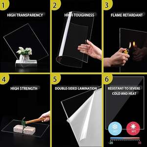 4ft x 8FT PC แผ่นโพลีคาร์บอเนตใสเต็มตัวทนทานโปร่งแสงใสใสโปร่งแสงแผ่นกระจก - Product Image 5